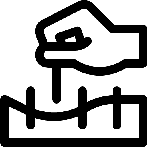 acupuncture Basic Rounded Lineal Icône