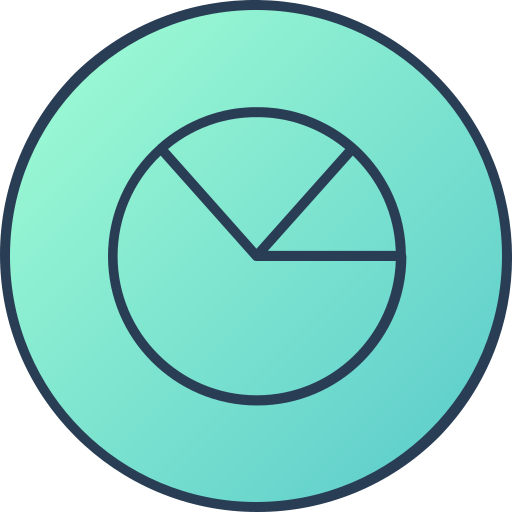 diagramme circulaire Generic gradient lineal-color Icône