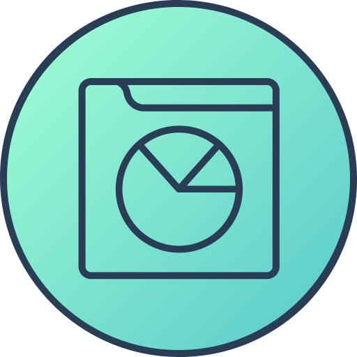 kuchendiagramm Generic gradient lineal-color icon