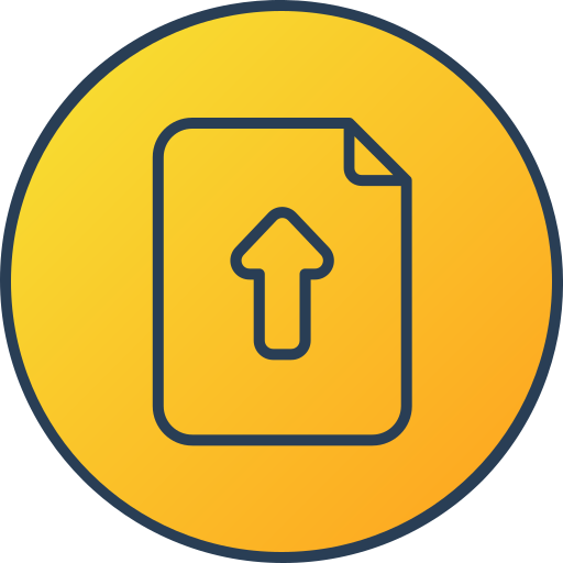 File upload Generic gradient lineal-color icon