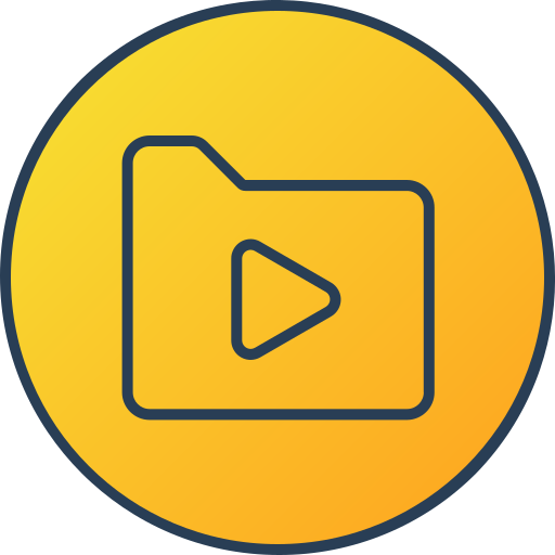 video Generic gradient lineal-color icon