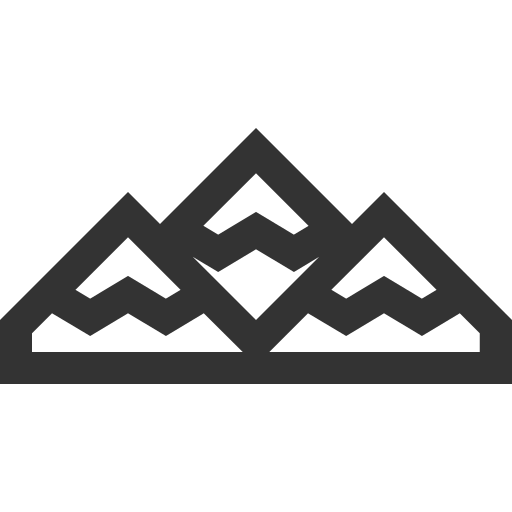 montagna Generic outline icona