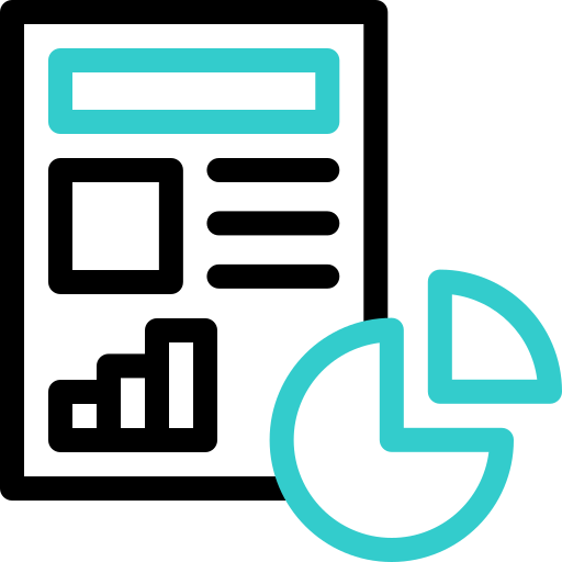 gráfico circular Basic Accent Outline icono