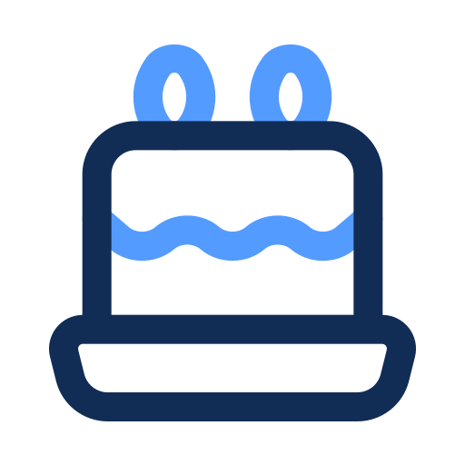 誕生日ケーキ Generic color lineal-color icon