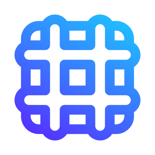 Waffle Generic gradient outline icon
