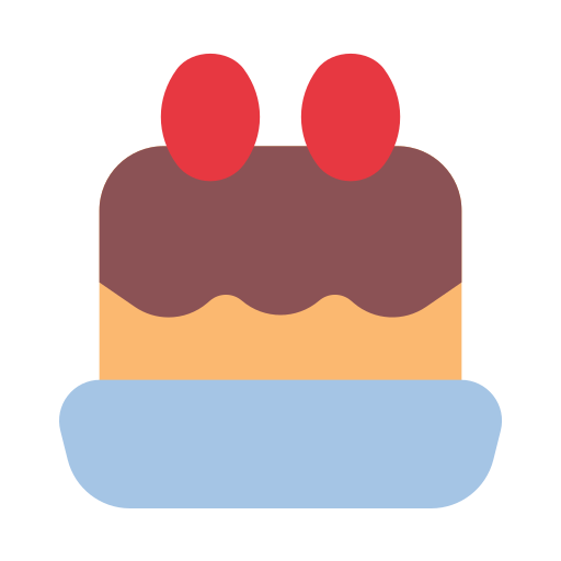 torta di compleanno Generic color fill icona
