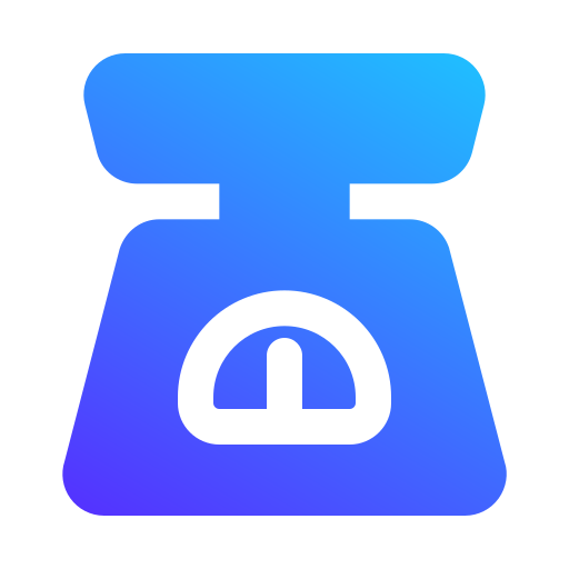Weight scale Generic gradient fill icon