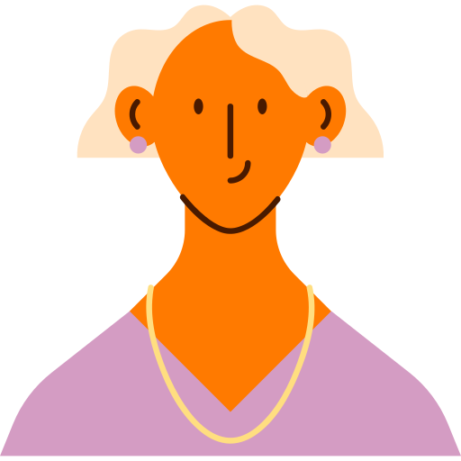 avatar di donna Generic color fill icona