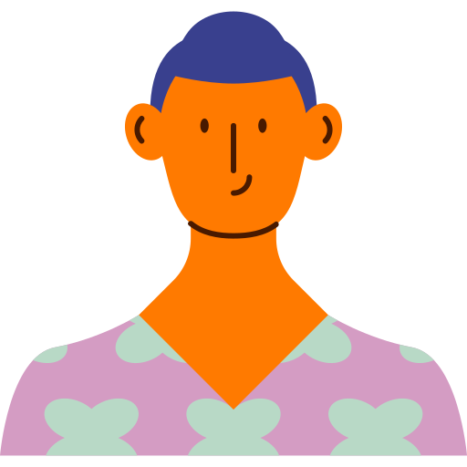 Man avatar Generic color fill icon