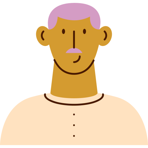avatar dell'uomo Generic color fill icona