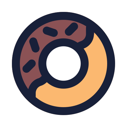 도넛 Generic black outline icon