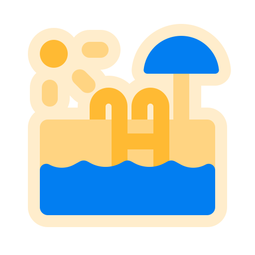 piscina Generic color fill icono