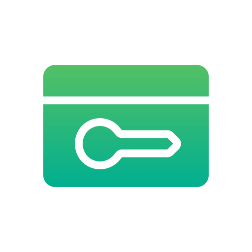 키 카드 Generic gradient fill icon