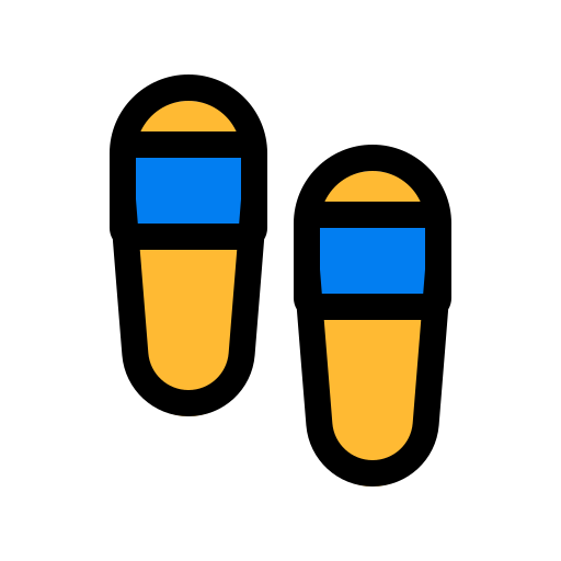 sandálias Generic color lineal-color Ícone