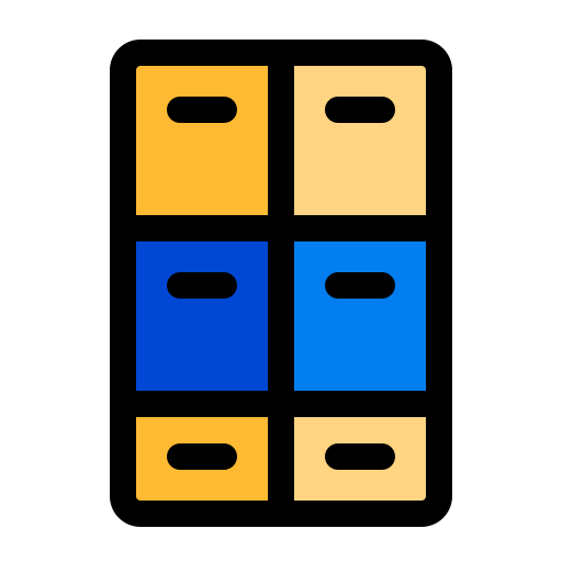 casilleros Generic color lineal-color icono