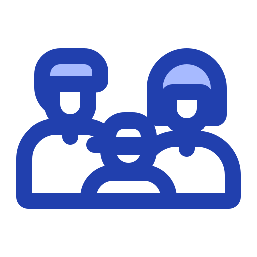 Family Generic color lineal-color icon
