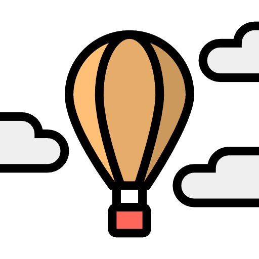 Hot air balloon Ultimatearm Lineal Color icon