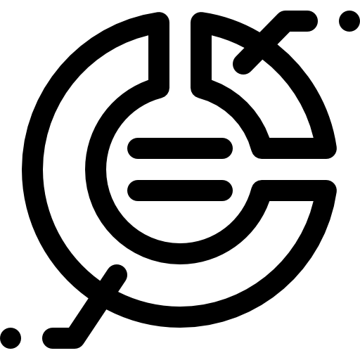 kuchendiagramm Basic Rounded Lineal icon