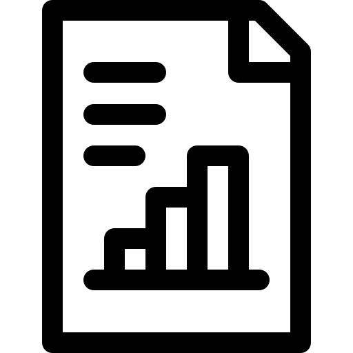 diagramma Basic Rounded Lineal icona