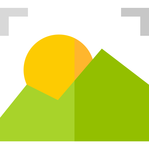 krajobraz Basic Straight Flat ikona