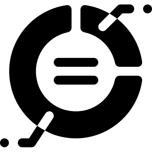 円グラフ Basic Rounded Filled icon