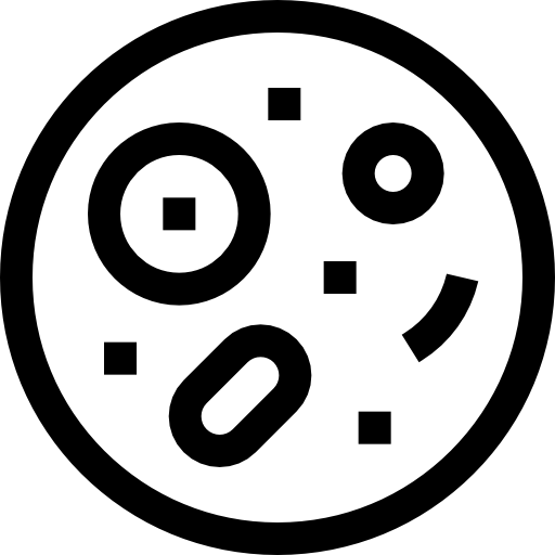 placa de petri Basic Straight Lineal icono