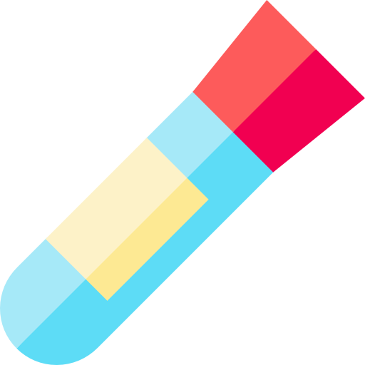 tubo de ensayo Basic Straight Flat icono