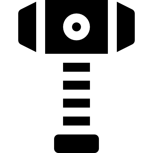 martillo de thor Basic Rounded Filled icono