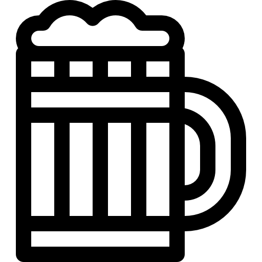 맥주 Basic Rounded Lineal icon