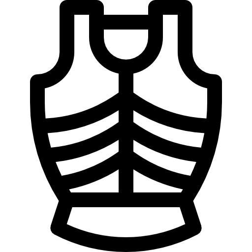 armadura Basic Rounded Lineal icono