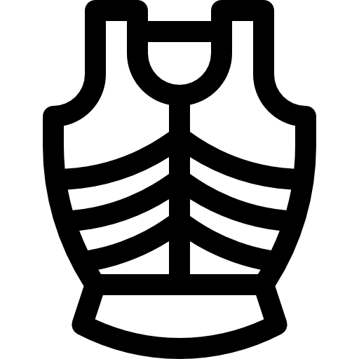 zbroja Basic Rounded Lineal ikona