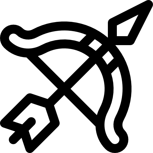 弓と矢 Basic Rounded Lineal icon