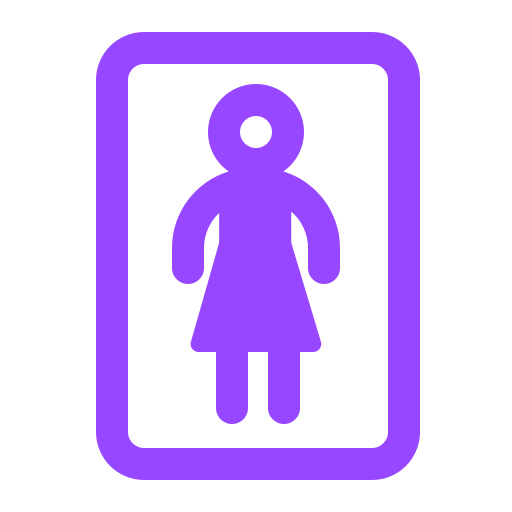 Toilet sign Generic color fill icon