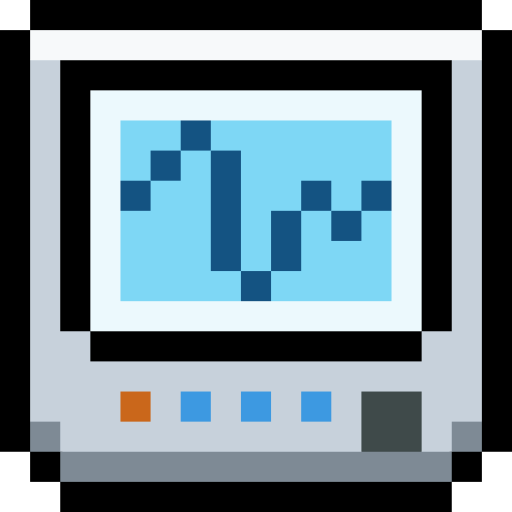 Кардиограмма Pixel Linear color иконка
