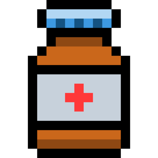 Лекарство Pixel Linear color иконка
