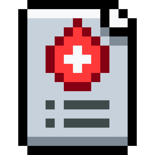 analisi del sangue Pixel Linear color icona