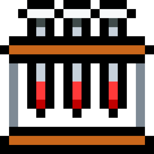 próbka krwi Pixel Linear color ikona