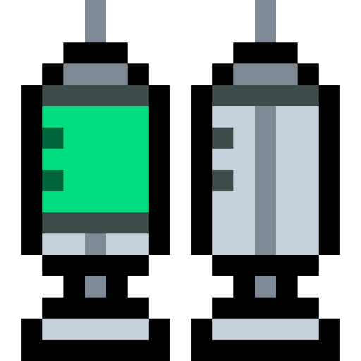 注射器 Pixel Linear color icon