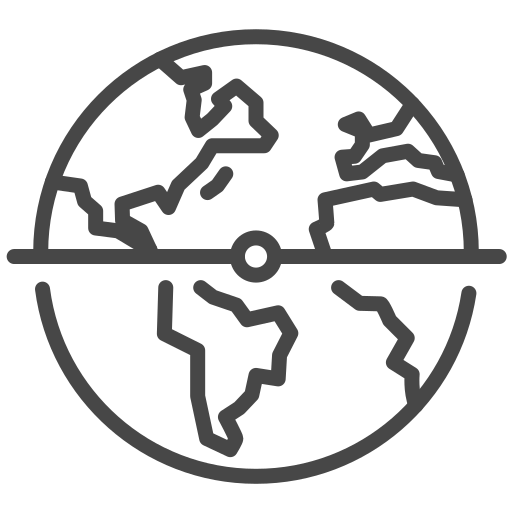 carta geografica Generic outline icona
