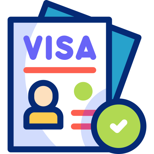 Nomad visa Basic Accent Lineal Color icon