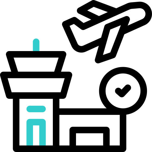 공항 Basic Accent Outline icon