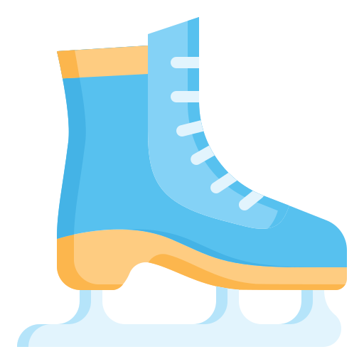 Ice skating Generic color fill icon
