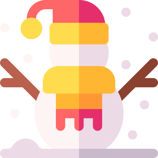 雪だるま Basic Rounded Flat icon