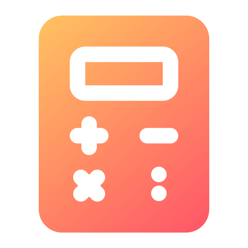 calculadora Generic gradient fill icono
