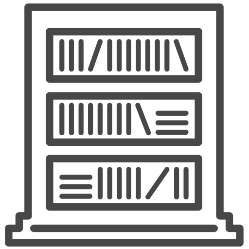 biblioteca Generic outline icono