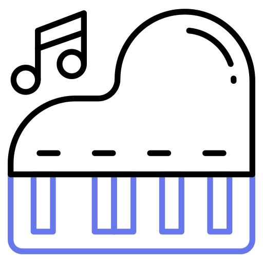 Piano Generic color outline icon