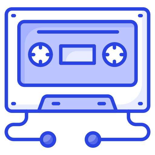 Cassette Generic color lineal-color icon