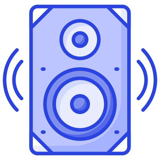 głośnik niskotonowy Generic color lineal-color ikona