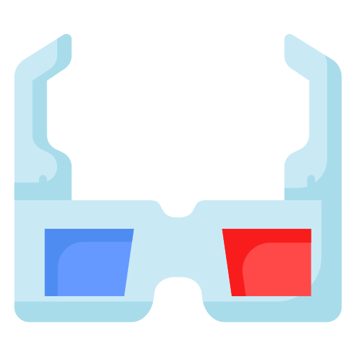 3dメガネ Generic color fill icon