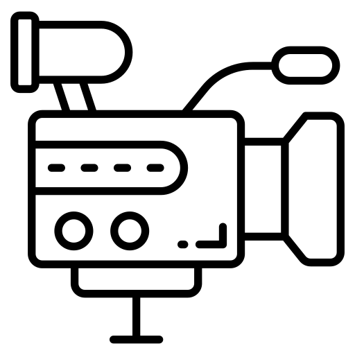 영화 카메라 Generic black outline icon